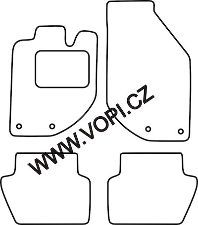 Autokoberce Volvo S70/V70 1997 - 2001 Autofit (5009)